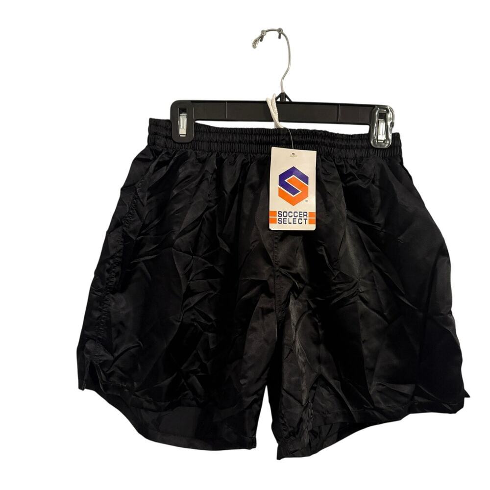 Vintage‎ Soccer Shorts Men’s Small Select Black Athletic Lightweight Gym NWT